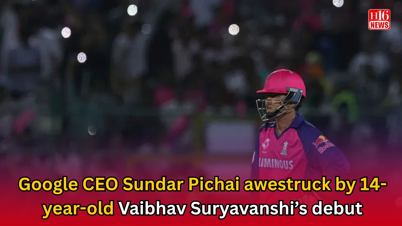 Google CEO Sundar Pichai awestruck by 14-year-old Vaibhav Suryavanshi’s debut